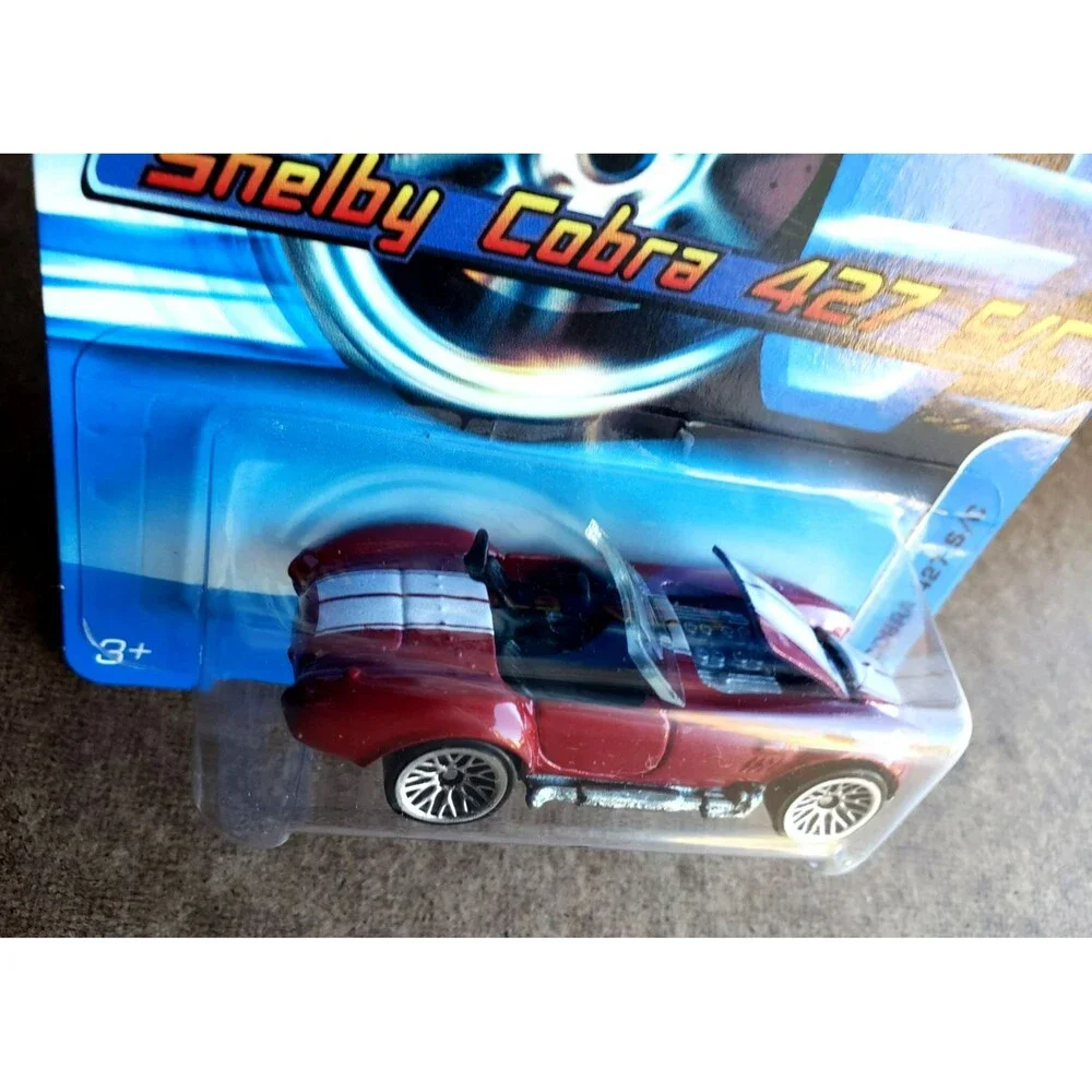 2005 Hot Wheels SHELBY COBRA 427 S/C RED MAINLINE #160 ZAMAC BASE H9068 1:64 WSP